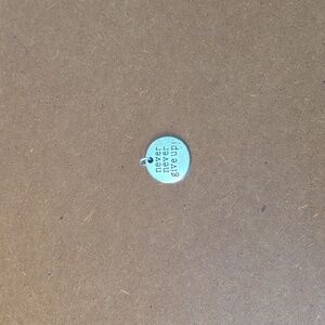 "Never never give up!" Charm